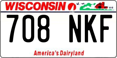 WI license plate 708NKF