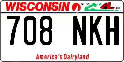 WI license plate 708NKH