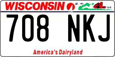 WI license plate 708NKJ