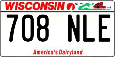 WI license plate 708NLE