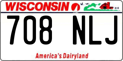 WI license plate 708NLJ