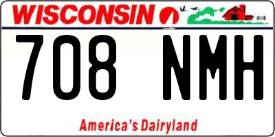 WI license plate 708NMH