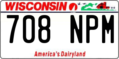 WI license plate 708NPM