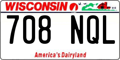 WI license plate 708NQL