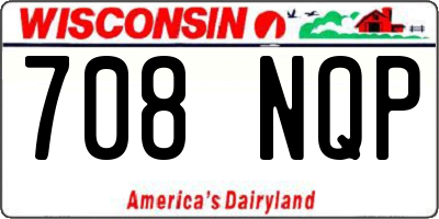 WI license plate 708NQP
