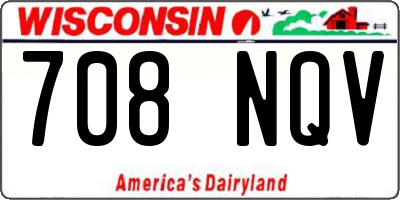 WI license plate 708NQV
