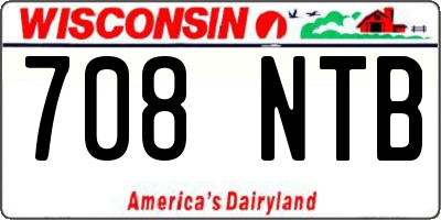 WI license plate 708NTB