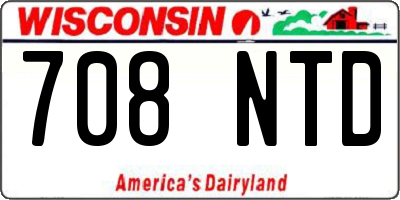 WI license plate 708NTD