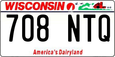 WI license plate 708NTQ