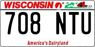 WI license plate 708NTU