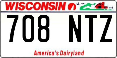 WI license plate 708NTZ