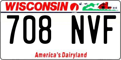 WI license plate 708NVF