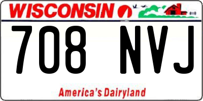 WI license plate 708NVJ