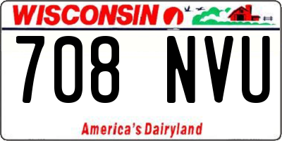 WI license plate 708NVU