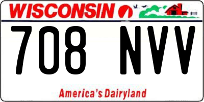 WI license plate 708NVV
