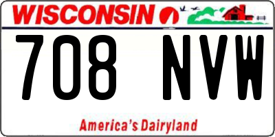 WI license plate 708NVW