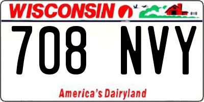 WI license plate 708NVY