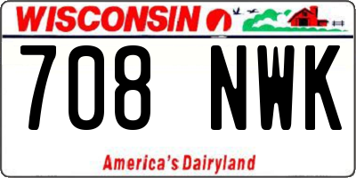 WI license plate 708NWK