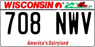 WI license plate 708NWV
