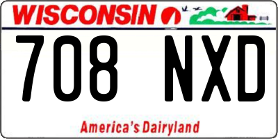 WI license plate 708NXD