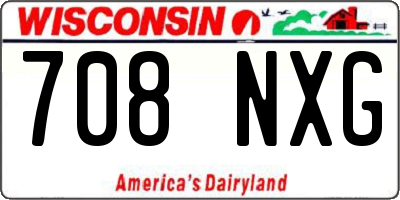 WI license plate 708NXG