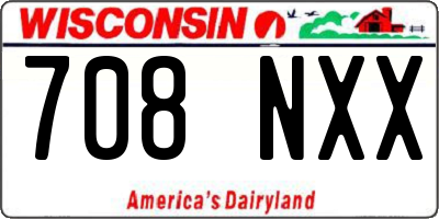 WI license plate 708NXX