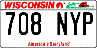 WI license plate 708NYP