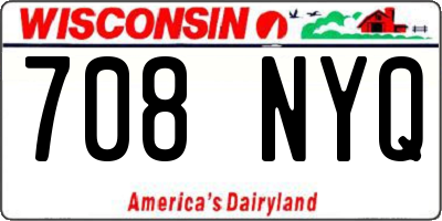 WI license plate 708NYQ