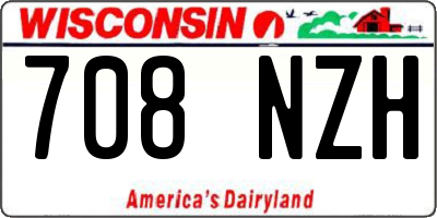WI license plate 708NZH