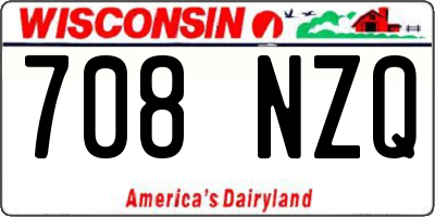 WI license plate 708NZQ