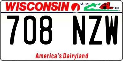 WI license plate 708NZW
