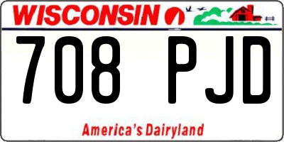 WI license plate 708PJD