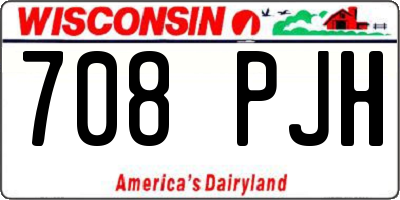 WI license plate 708PJH