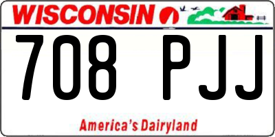 WI license plate 708PJJ