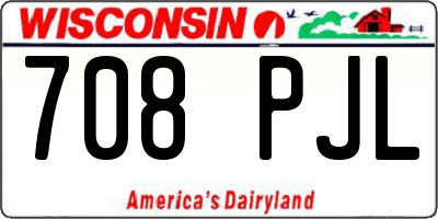 WI license plate 708PJL