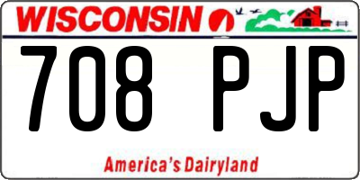WI license plate 708PJP