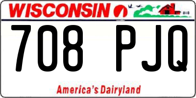 WI license plate 708PJQ