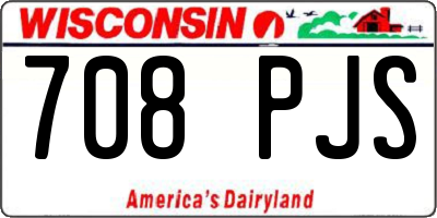 WI license plate 708PJS