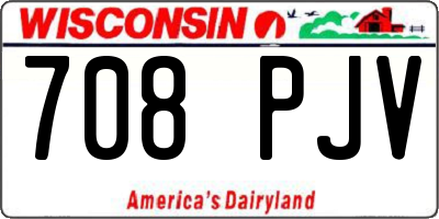 WI license plate 708PJV