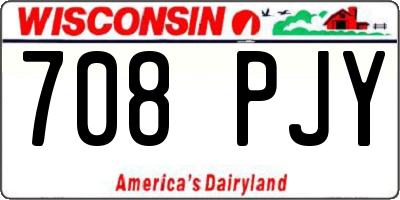 WI license plate 708PJY