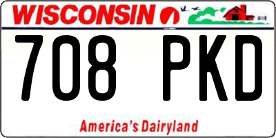 WI license plate 708PKD