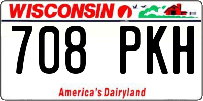 WI license plate 708PKH
