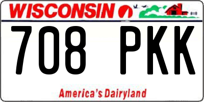 WI license plate 708PKK