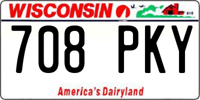 WI license plate 708PKY