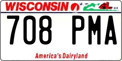 WI license plate 708PMA