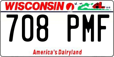 WI license plate 708PMF