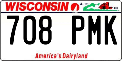 WI license plate 708PMK