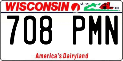 WI license plate 708PMN