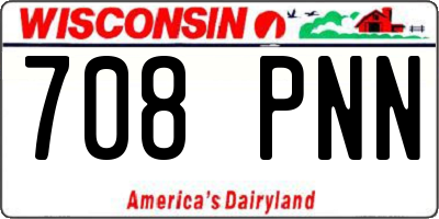 WI license plate 708PNN