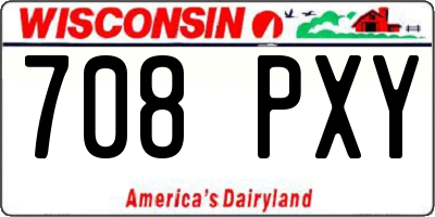 WI license plate 708PXY